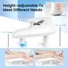 image:imageJODSONE UShaped Black Manicure Arm Rest for Nails Tech with Rotating 360BuiltIn Phone Holder and Adjustable Nail Arm Rest Detachable Manicure Hand Rest for Salon Design Includes Black Nail MatWhiteWithout Mat
