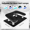 image:imageJODSONE UShaped Black Manicure Arm Rest for Nails Tech with Rotating 360BuiltIn Phone Holder and Adjustable Nail Arm Rest Detachable Manicure Hand Rest for Salon Design Includes Black Nail MatBlackWith Mat