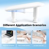 image:imageJODSONE UShaped Black Manicure Arm Rest for Nails Tech with Rotating 360BuiltIn Phone Holder and Adjustable Nail Arm Rest Detachable Manicure Hand Rest for Salon Design Includes Black Nail MatWhiteWithout Mat