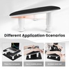 image:imageJODSONE UShaped Black Manicure Arm Rest for Nails Tech with Rotating 360BuiltIn Phone Holder and Adjustable Nail Arm Rest Detachable Manicure Hand Rest for Salon Design Includes Black Nail MatBlackWith Mat