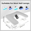 image:imageJODSONE UShaped Black Manicure Arm Rest for Nails Tech with Rotating 360BuiltIn Phone Holder and Adjustable Nail Arm Rest Detachable Manicure Hand Rest for Salon Design Includes Black Nail MatGrayWithout Mat