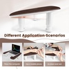 image:imageJODSONE UShaped Black Manicure Arm Rest for Nails Tech with Rotating 360BuiltIn Phone Holder and Adjustable Nail Arm Rest Detachable Manicure Hand Rest for Salon Design Includes Black Nail MatBrownWithout Mat