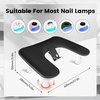 image:imageJODSONE UShaped Black Manicure Arm Rest for Nails Tech with Rotating 360BuiltIn Phone Holder and Adjustable Nail Arm Rest Detachable Manicure Hand Rest for Salon Design Includes Black Nail MatBlackWithout Mat