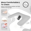image:imageJODSONE UShaped Black Manicure Arm Rest for Nails Tech with Rotating 360BuiltIn Phone Holder and Adjustable Nail Arm Rest Detachable Manicure Hand Rest for Salon Design Includes Black Nail MatGrayWithout Mat
