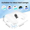image:imageJODSONE UShaped Black Manicure Arm Rest for Nails Tech with Rotating 360BuiltIn Phone Holder and Adjustable Nail Arm Rest Detachable Manicure Hand Rest for Salon Design Includes Black Nail MatWhiteWithout Mat