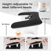 image:imageJODSONE UShaped Black Manicure Arm Rest for Nails Tech with Rotating 360BuiltIn Phone Holder and Adjustable Nail Arm Rest Detachable Manicure Hand Rest for Salon Design Includes Black Nail MatBlackWith Mat