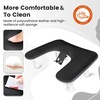 image:imageJODSONE UShaped Black Manicure Arm Rest for Nails Tech with Rotating 360BuiltIn Phone Holder and Adjustable Nail Arm Rest Detachable Manicure Hand Rest for Salon Design Includes Black Nail MatBlackWithout Mat