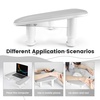 image:imageJODSONE UShaped Black Manicure Arm Rest for Nails Tech with Rotating 360BuiltIn Phone Holder and Adjustable Nail Arm Rest Detachable Manicure Hand Rest for Salon Design Includes Black Nail MatGrayWithout Mat