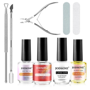 image:imageJODSONE Gel Nail Polish Remover 18ML Wide Mouth Bottle for Nail Care4Pcs 15ml Gel Nail Polish Remover Kit  6