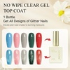image:imageJODSONE No Wipe Base and Top Coat Gel Set 2Pcs 18ML Clear GelGlitter Top Coat