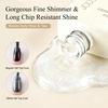 image:imageJODSONE No Wipe Base and Top Coat Gel Set 2Pcs 18ML Clear GelGlitter Top Coat