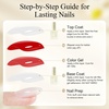 image:imageJODSONE No Wipe Base and Top Coat Gel Set 2Pcs 18ML Clear GelTop Coat Set