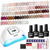 image:imageJODSONE 36Pcs Jelly Gel Nail Polish Kit Soak Off U V Gel Kit 32 ColorsPink