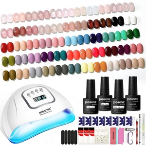 image:imageJODSONE 36Pcs Jelly Gel Nail Polish Kit Soak Off U V Gel Kit 32 ColorsBlack