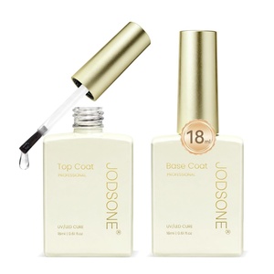 image:imageJODSONE No Wipe Base and Top Coat Gel Set 2Pcs 18ML Clear GelTop Coat Set